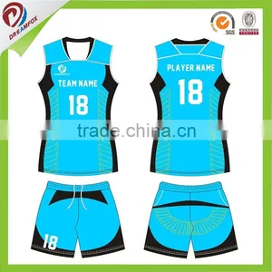 Latest Style Custom Made Sublimation Fashion Promotional Volleyball Uniforms thumbnail-1