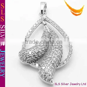 Big Silver Charm Pendants thumbnail-1