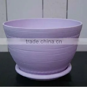 Plastic Flower Pot With Tray thumbnail-1