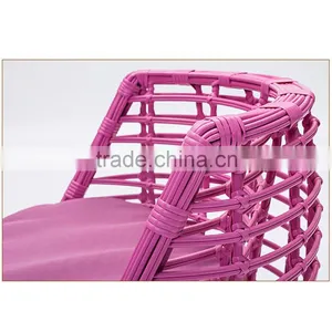 Modern Coffee Tables Rattan Patio 3PCS Garden Coffee Outdoor Dining Table And Chair Set thumbnail-6