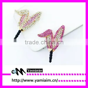 Fancy Rhinestone Bling Phone Dust Plugs thumbnail-1