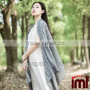 Checkered Plaid Fashion Summer Shawl thumbnail-1