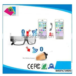 Wireless Inductive Kit Bluetooth Glasses Micro Spy Invisible Earpiece thumbnail-1