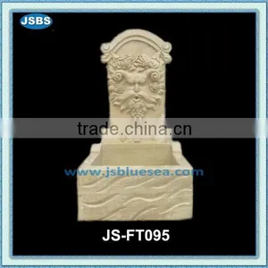 Indoor Stone Carved Lion Head Wall Fountain thumbnail-6