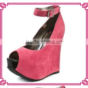 Stylish High Heel Dress Shoes for Women Wedge High Heel Platform Shoes thumbnail-1
