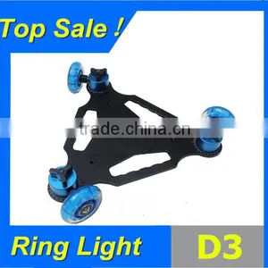 Dolly Kit Skater 3 Wheel Dolly Kit Skater 3/8" Thread for Video DSLR Camera thumbnail-1