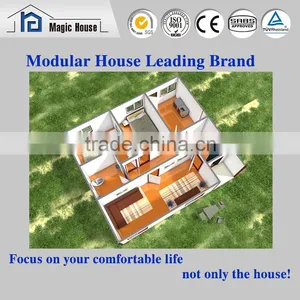 High Quality EPS Sandwich Panel Prefabricated House With 2 Bedrooms thumbnail-2