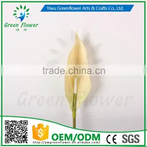 Greenflower 2016 Wholesale Real Touch Latex PU Spathiphyllum China Artificial Flowers Rose for Wedding Decoration thumbnail-4