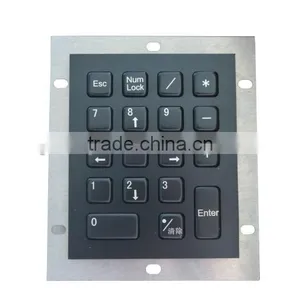 Waterproof and Dustproof Metal Kiosk Keypad for Bank thumbnail-1