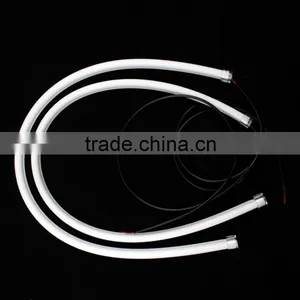 30cm 45cm 60cm 85cm Dual Color Yellow White Auto Flexible Led Drl Daytime Running Light thumbnail-2
