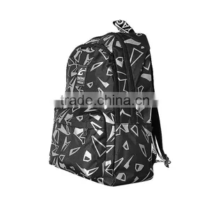 Nylon Printing Quilted Laptop Bags School Backpack for Teenage thumbnail-4