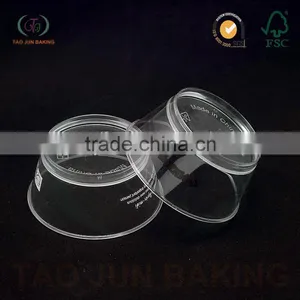 Round Shaped Plastic Jelly Cake Cup Container Ice-cream Tool Eco-friendly Materials thumbnail-3