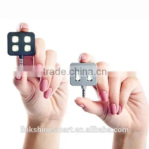 Cell Phone Camera Micro Light- Fill Night Using Enhancing Flash Light Mini 4 LED Speedlite thumbnail-1