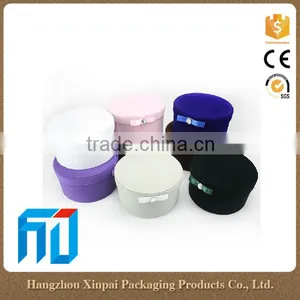 Wholesale Cheap Velvet Round Paper Gift Boxes For Jewelry/Sugar thumbnail-1