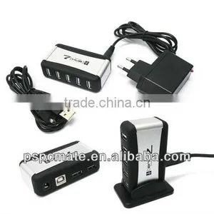 USB Hub,7-port USB Hub With DC Base thumbnail-1