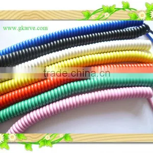 1.8m Colorful DC 3.5 M-M Spiral Audio Cable With Metal Connector thumbnail-2