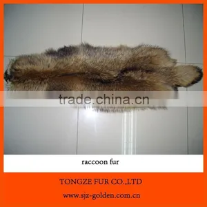 Natural Raccoon Fur Skin for Garments, Collars thumbnail-2