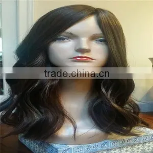 New Style Black European Hair Jewish Wig Kosher Wigs 18 Inch thumbnail-2