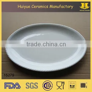 White Ceramic Serving Platters, Oval Serving Platter Quality Choice thumbnail-1