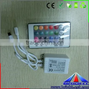 DC12V/D5V/DC24V 24 Key IR Remote Control,RGB LED Strip Controller thumbnail-1