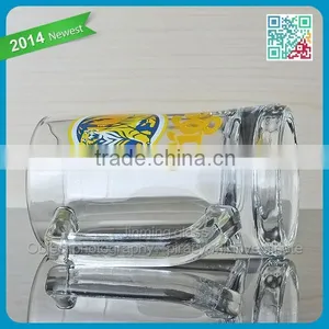SH486 Suitable Size Glass Cup Mug Tumblers With Handle Beer Glass Mug Cups With Handle Glasses Cups Mugs thumbnail-3