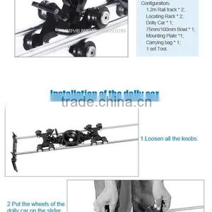 High Quality Wieldy Camera Slider Dolly thumbnail-4
