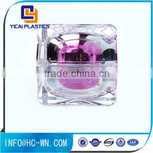 Colorful Biodegradable Silk Screen Printing Luxury Acrylic Cosmetic Jar, Arcylic Jar thumbnail-1