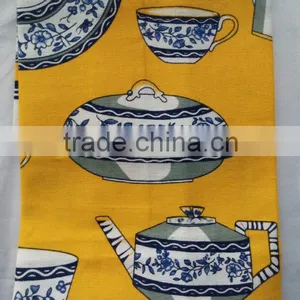 Kitchen Digital Printed Linen Tea Towel for Home Decorationl,promotion and Gift-- Chinaware or Porcelain Design thumbnail-1