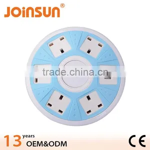 CE Approved 5 Ways Individual Switch USB Extension Socket thumbnail-2
