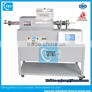 1200 Single Heating Zone Three Way Gas Flowmeter CVD System for Graphene Growthing thumbnail-2