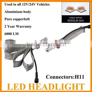 Factory-selling 2016 New Design 9-50v Auto Lighting 76w Car H11 LED Headlights for Trucks thumbnail-3