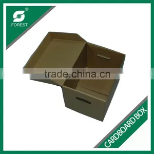 ACCEPT CUSTOM ORDER BROWN CORRUGATED CARDBOARD STORGE PACKING BOX WITH INSTRUCTIONS PRINTING thumbnail-5