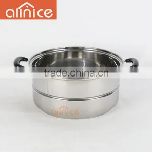 Double Layer Stainless Steel Steamer Pot Steam Cooker thumbnail-6