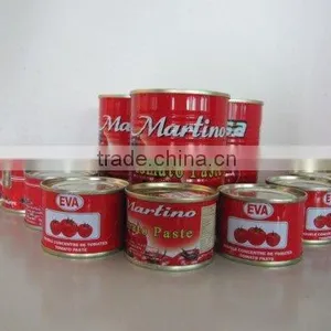 Factory Supply OEM Brand Canned Tomato Paste 70g*100tins thumbnail-4