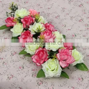 Artificial Flower Wall for Wedding Backdrop & Stage Background Decoration thumbnail-5
