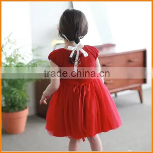 The 2016 Summer Dress Girl Dress Summer Princess Dress Dress Show 63J54 Short Sleeved Lace thumbnail-3