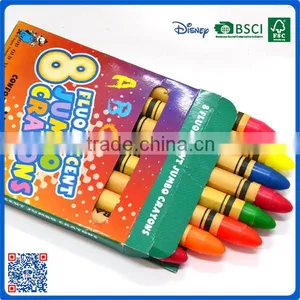 2016 Hot Sale 8 Color Fluorescent Crayon Into Paper Box for the Kindergarten Children thumbnail-5