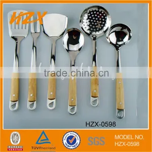 7pcs Stainless Steel Wooden Kitchenware thumbnail-1