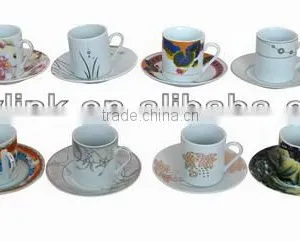 Quality Contemporary Ceramic Arabic Coffee Cups and Saucers thumbnail-1