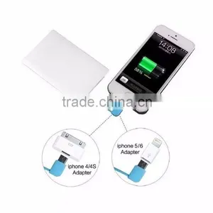 Cheapest Polymer Slim Credit Wallet 1800mah Power Bank With Mic Cable Biut in thumbnail-4