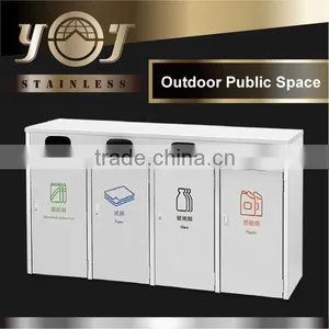 New Style Good Quality Stainless Steel Recycle Bin Wheelie Bin thumbnail-1