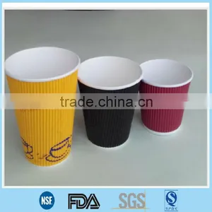 Tripple Wall Hot Paper Cup; Ripple Wall Insulated Hot Paper Cup; Individual Wrapped Paper Cup thumbnail-1