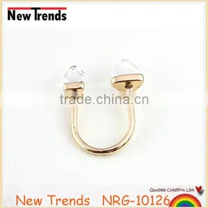 Fashion Square Clear Crystal New Model Wedding Ring for Women thumbnail-4