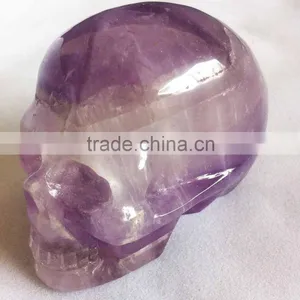 Pure Handmade Amethyst Skull Handicraft thumbnail-1