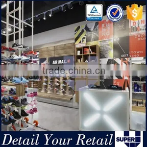 Hot Sale Retail Store Wooden Floor Shoe Display Stand thumbnail-6