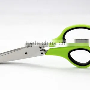 Stainless Steel Kitchen Scissor Chopped Green Onion Scissor Many Layer Paper Shredding Scissors thumbnail-6