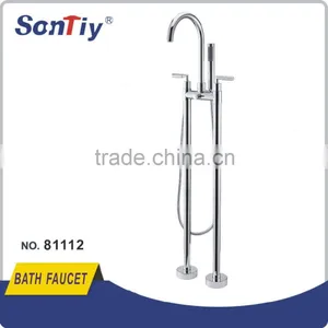 Attractive Brass Chrome Finish Tub and Shower Faucet With Hand Shower thumbnail-2