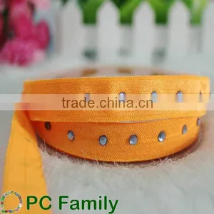 Eco-friendly Rainstone 5/8" Fold Over Elastic thumbnail-1