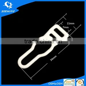 White Nylon Coated Metal Garter Hook 7mm thumbnail-1