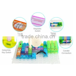 44PCS 120 Projects Kids Plastic Electronic Building Blocks thumbnail-2